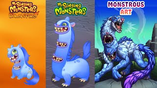 ALL Dawn of Fire Vs My Singing Monsters Vs Monstrous Version ~ MSM