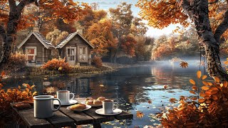 Wednesday Morning Jazz - Cozy Fall Coffee Shop Ambience with Relaxing Jazz Music for Stress Relief