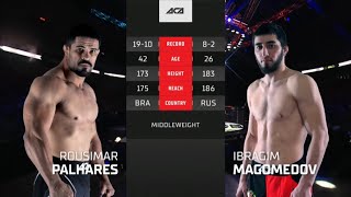 Русимар Пальхарес vs. Ибрагим Магомедов | Rousimar Palhares vs. Ibragim Magomedov | ACA 140