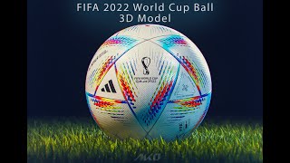 FIFA 2022 World Cup Ball 3D Model