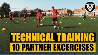 Technical Football Training | 10 Partner Exercises | U11 - U12 - U13 - U14