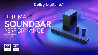 5.1 Surround SOUNDBAR Performance test I 4K