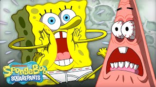 What's Scaring SpongeBob and Patrick? 😱 | Full Scene | @SpongeBobOfficial