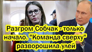 Разгром Собчак - только начало. Команда сверху моментально разворошила улей!