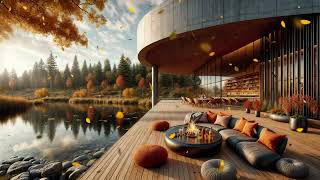 Focus and Calm: Autumnal Cabin Study Session Jazz | Relaxing Jazz Music for Productivity and Focus