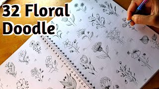 FLORAL Art  DOODLE || How To Draw FLORAL ART Patterns || How To Draw Flowers