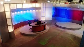 Broadcast News Studio TV Set Design   tvsetdesigns com