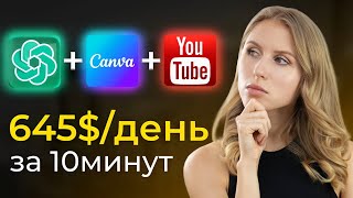 Заработок в интернете с помощью ChatGPT и Canva