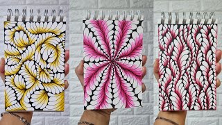 Beautiful Petals Compilation! || Zendoodle|| Zendoodles design || Art for mental health