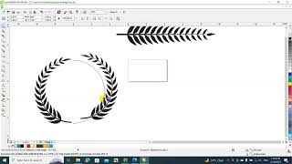 leaf logo design in coreldraw