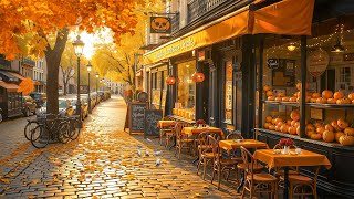 Morning Warm Jazz on Nostalgic Autumn Streets🍂 Exquisite Positive Bossa Nova Jazz for Café Ambience☕