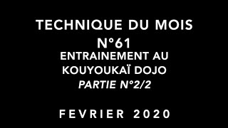 TECHNIQUE DU MOIS N°61 KOUYOUKAÏ DOJO PART 2